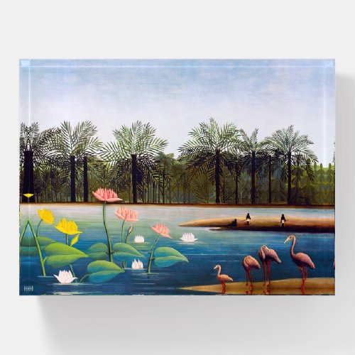 Henri Rousseau _ The Flamingoes Paperweight