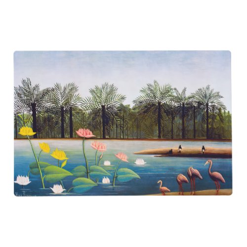 Henri Rousseau _ The Flamingoes Placemat