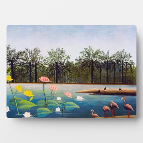 Henri Rousseau _ The Flamingoes Plaque
