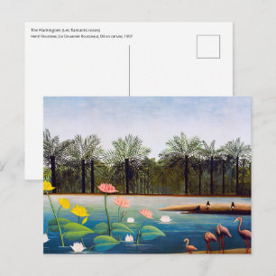 Henri Rousseau - The Flamingoes Postcard