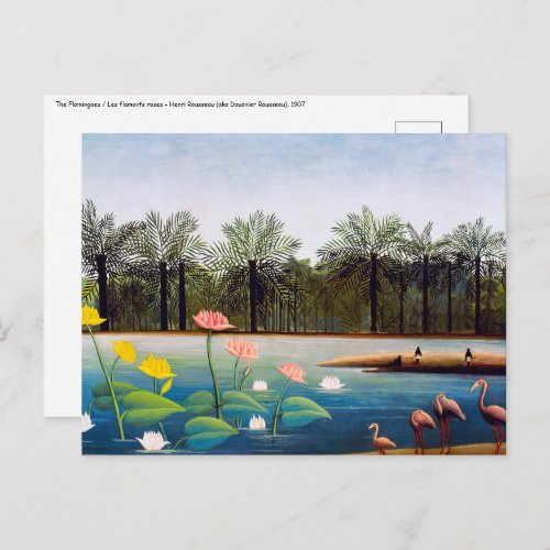 Henri Rousseau _ The Flamingoes Postcard