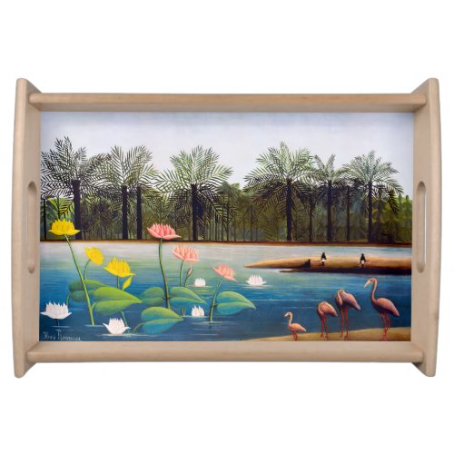 Henri Rousseau _ The Flamingoes Serving Tray