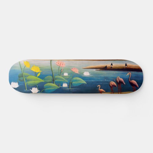 Henri Rousseau _ The Flamingoes Skateboard