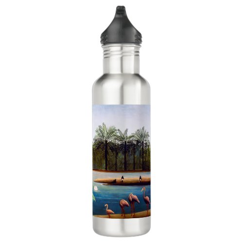 Henri Rousseau _ The Flamingoes Stainless Steel Water Bottle