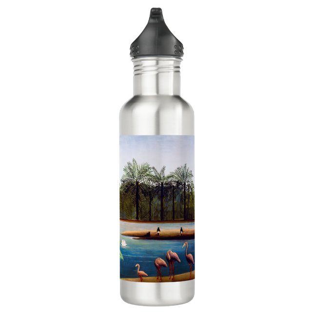 Henri Rousseau - The Flamingoes Stainless Steel Water Bottle (Right)