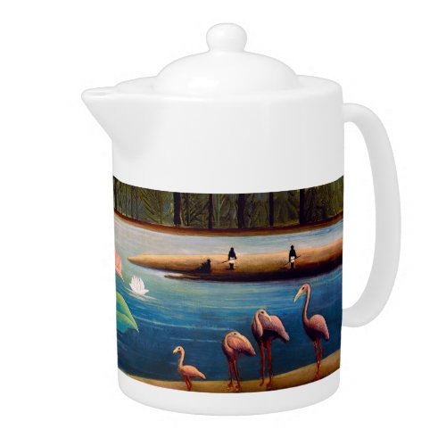 Henri Rousseau _ The Flamingoes Teapot