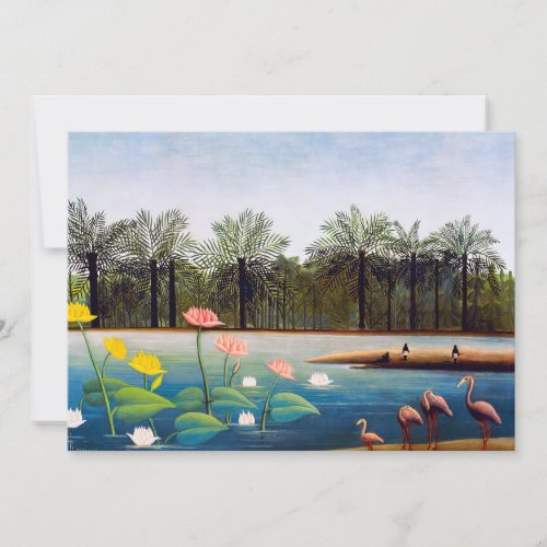 Henri Rousseau _ The Flamingoes Thank You Card