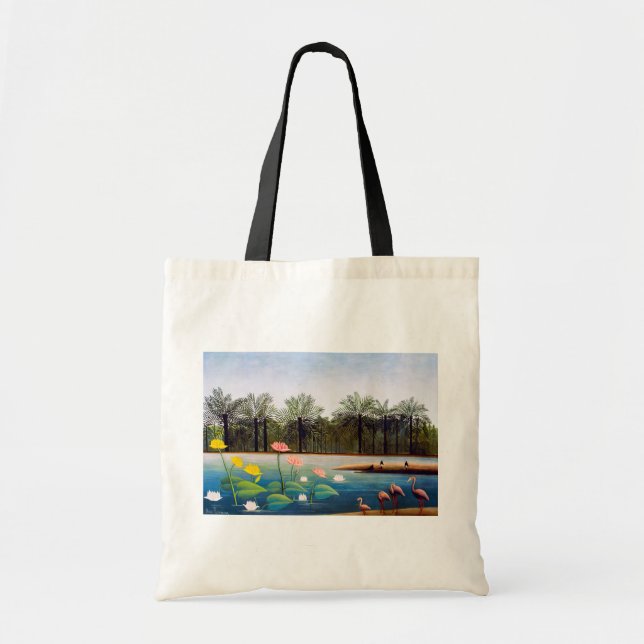 Henri Rousseau - The Flamingoes Tote Bag (Front)