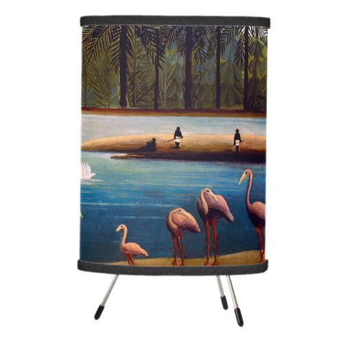 Henri Rousseau _ The Flamingoes Tripod Lamp