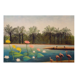 Henri Rousseau - The Flamingoes Wood Wall Art