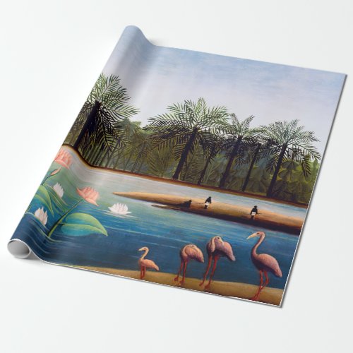 Henri Rousseau _ The Flamingoes Wrapping Paper