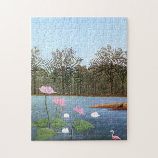 Henri Rousseau - The Flamingos Jigsaw Puzzle (Vertical)