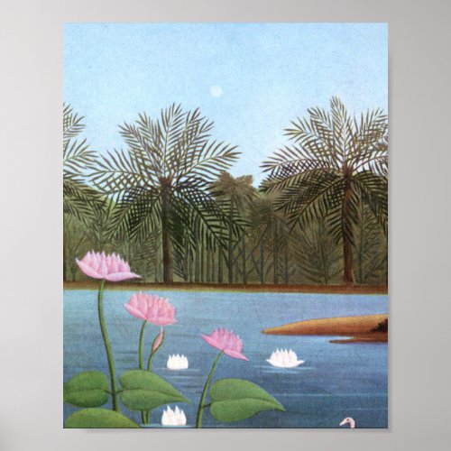 Henri Rousseau _ The Flamingos Poster