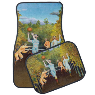 Henri Rousseau - The Football Players Car Floor Mat