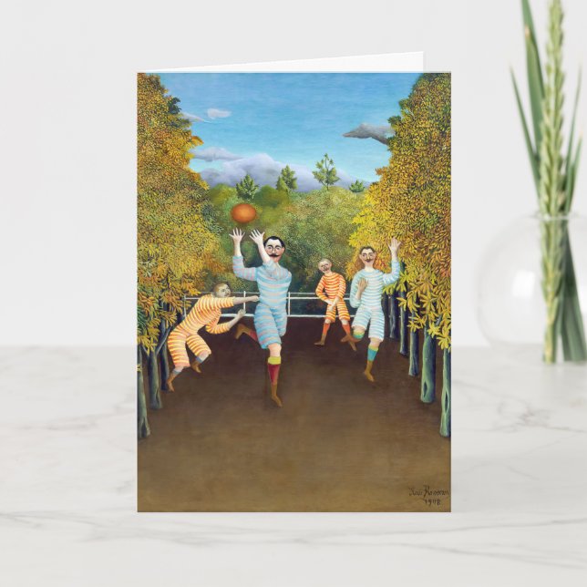 Henri Rousseau - The Football Players Card (Front)