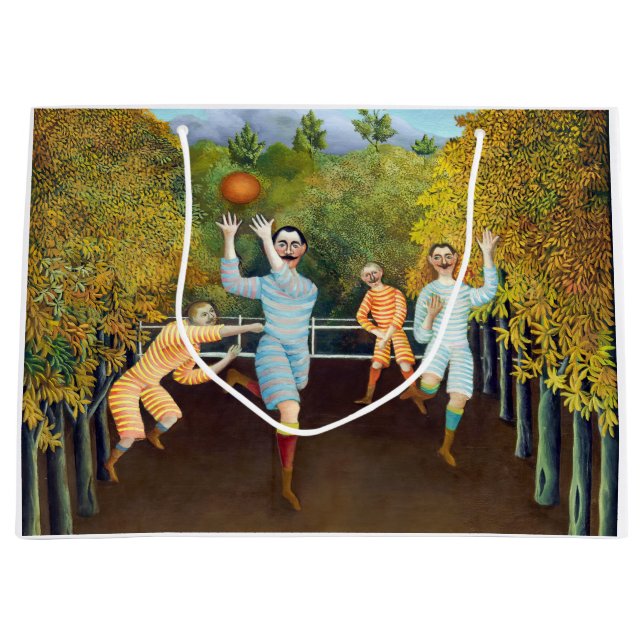 Henri Rousseau - The Football Players Large Gift Bag (Front)