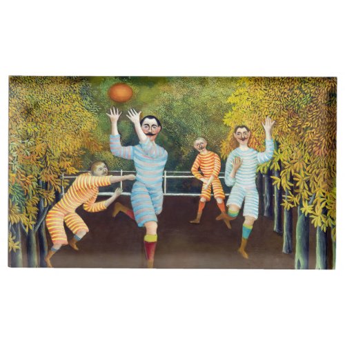 Henri Rousseau _ The Football Players Place Card Holder