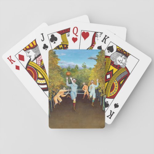 Henri Rousseau _ The Football Players Playing Cards