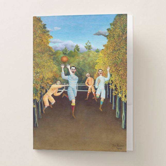 Henri Rousseau - The Football Players Pocket Folder (Front)