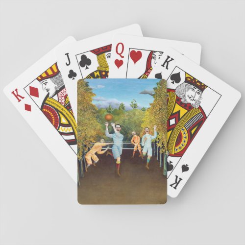 Henri Rousseau _ The Football Players Poker Cards