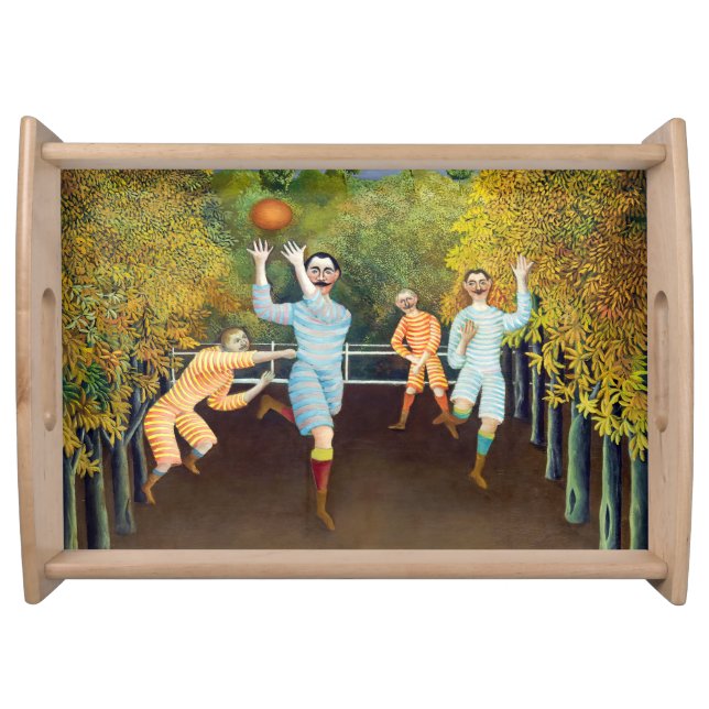 Henri Rousseau - The Football Players Serving Tray (Front)