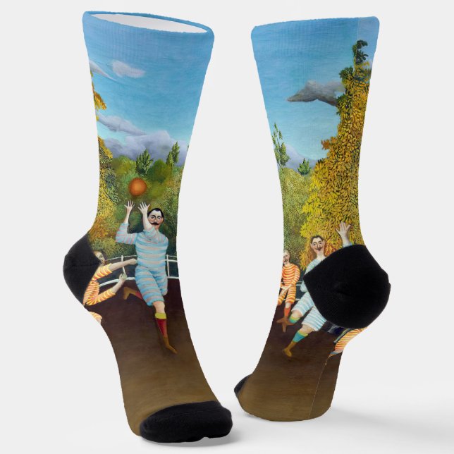 Henri Rousseau - The Football Players Socks (Angled)