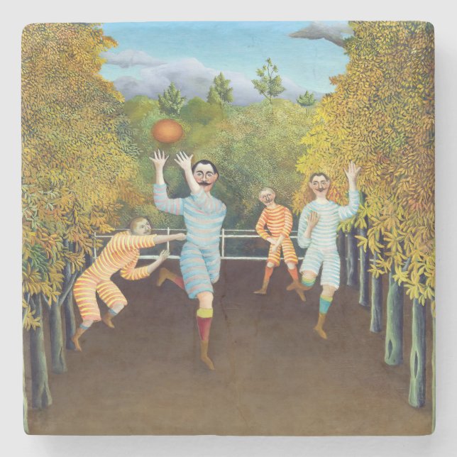 Henri Rousseau - The Football Players Stone Coaster (Front)