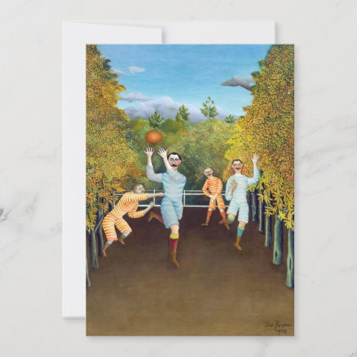 Henri Rousseau _ The Football Players Thank You Card