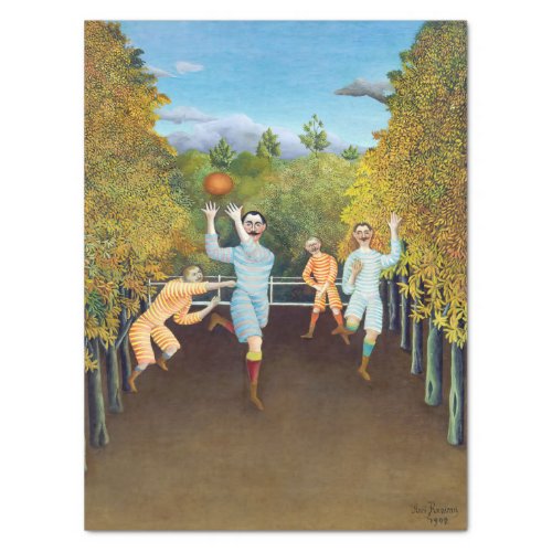 Henri Rousseau _ The Football Players Tissue Paper