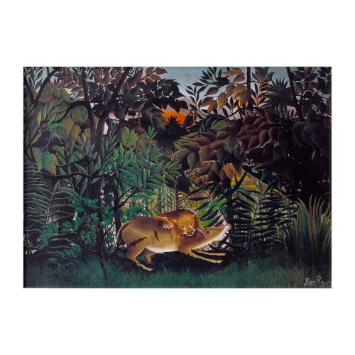 Henri Rousseau _ The Hungry Lion Acrylic Print