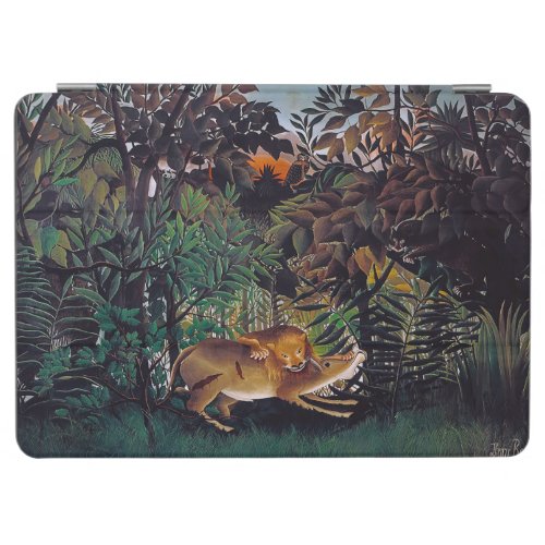 Henri Rousseau _ The Hungry Lion iPad Air Cover
