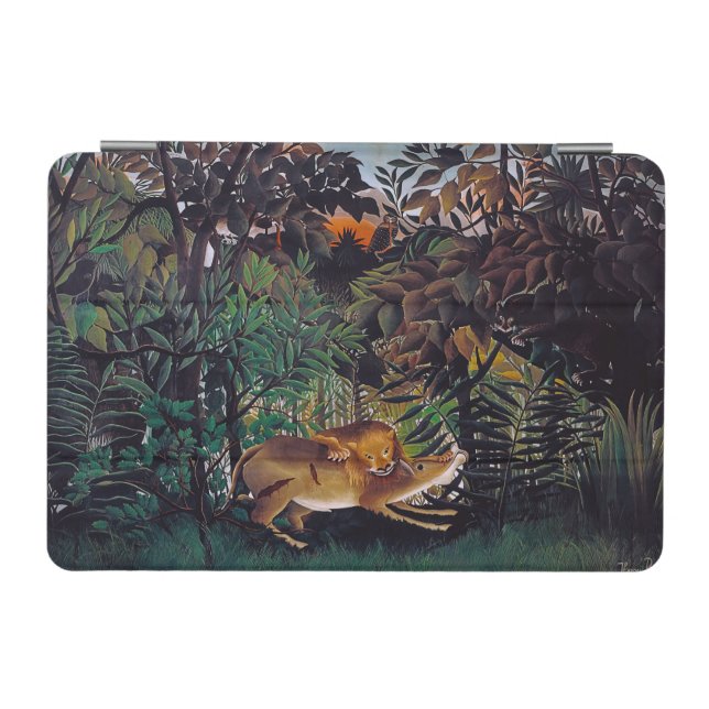 Henri Rousseau - The Hungry Lion iPad Mini Cover (Horizontal)