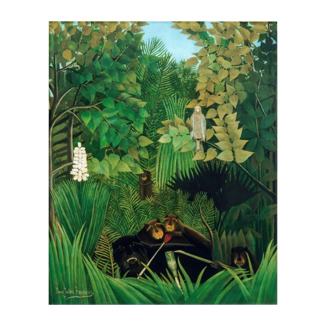 Henri Rousseau - The Merry Jesters Acrylic Print (Front)