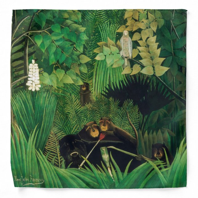 Henri Rousseau - The Merry Jesters Bandana (Front)