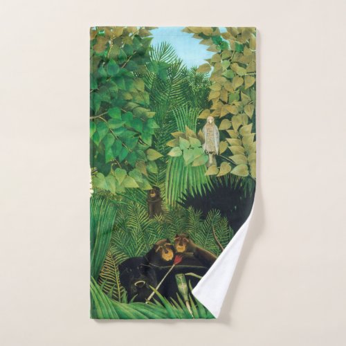 Henri Rousseau _ The Merry Jesters Bath Towel Set