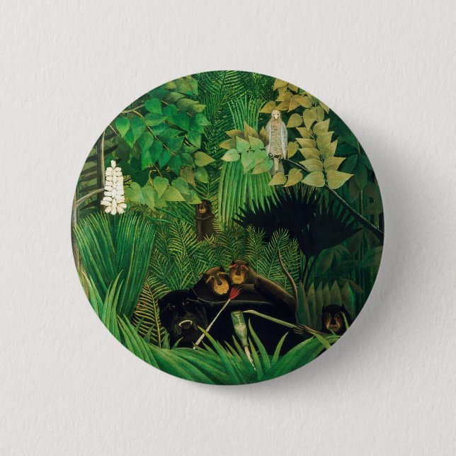 Henri Rousseau - The Merry Jesters Button (Front)