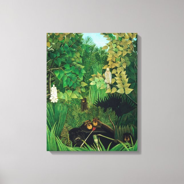 Henri Rousseau - The Merry Jesters Canvas Print (Front)