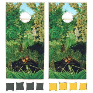 Henri Rousseau - The Merry Jesters Cornhole Set