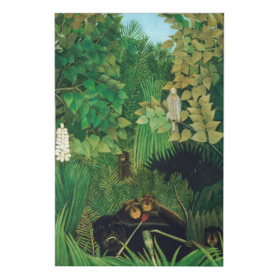 Henri Rousseau - The Merry Jesters Faux Canvas Print
