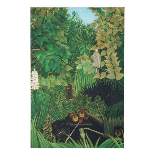 Henri Rousseau _ The Merry Jesters Faux Canvas Print