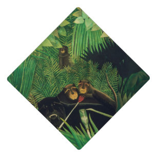 Henri Rousseau - The Merry Jesters Graduation Cap Topper