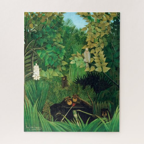 Henri Rousseau _ The Merry Jesters Jigsaw Puzzle
