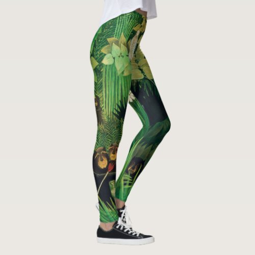 Henri Rousseau _ The Merry Jesters Leggings