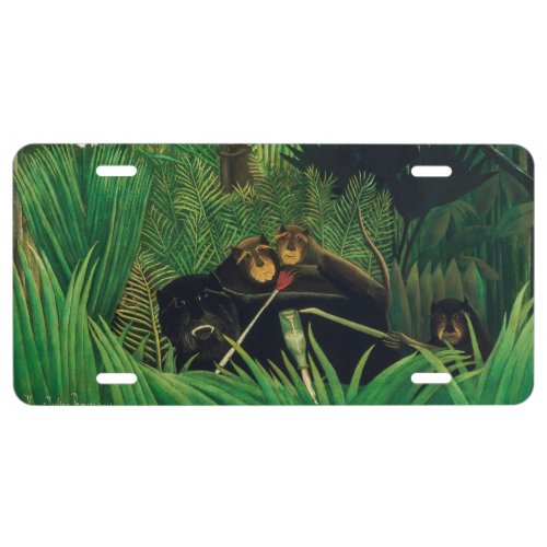 Henri Rousseau _ The Merry Jesters License Plate