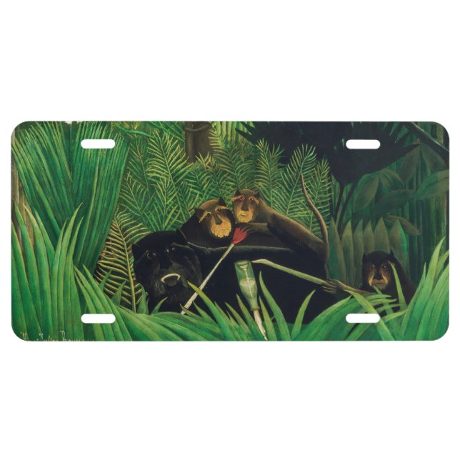 Henri Rousseau - The Merry Jesters License Plate (Front)