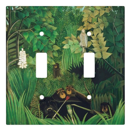 Henri Rousseau _ The Merry Jesters Light Switch Cover