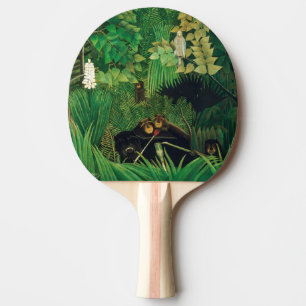 Henri Rousseau - The Merry Jesters Ping Pong Paddle