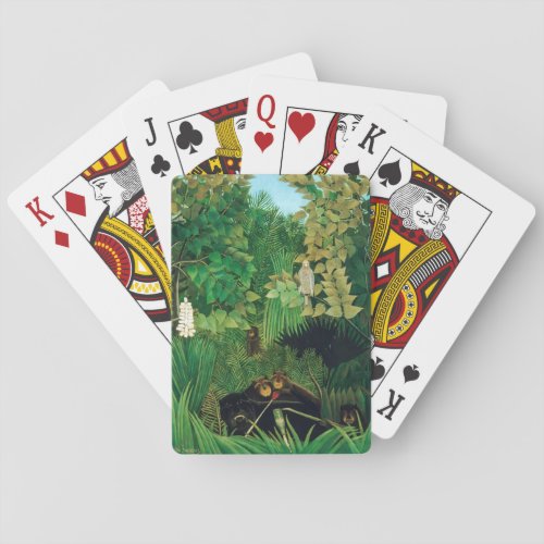 Henri Rousseau _ The Merry Jesters Playing Cards