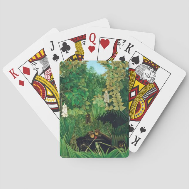 Henri Rousseau - The Merry Jesters Poker Cards (Back)