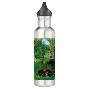 Henri Rousseau - The Merry Jesters Stainless Steel Water Bottle